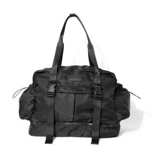 Black Women's Nylon Tote Bag with Dual Handles